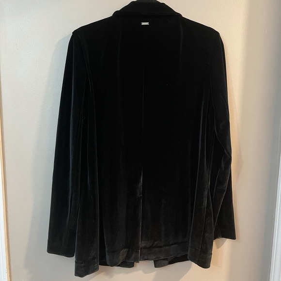 NWT A/X Armani Exchange Velvet Black Blazer - Picture 5 of 6